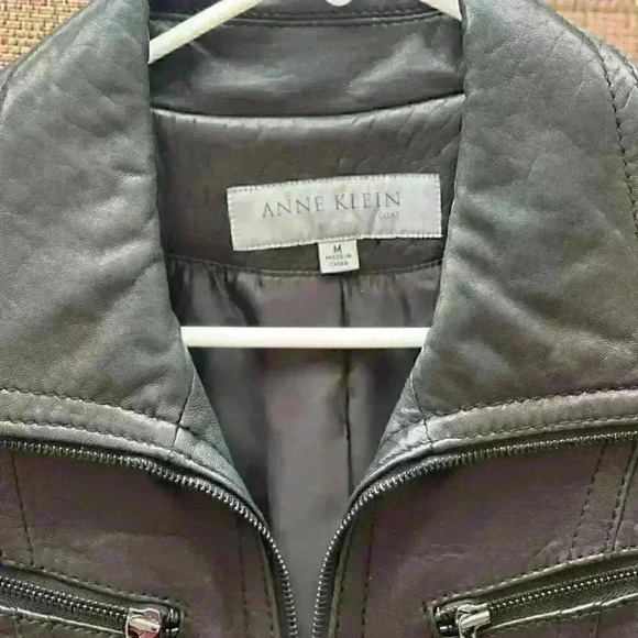 Anne Klein Leather Jacket - Picture 2 of 3